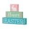 Glitzhome® 9.5" Wooden Easter Block Table Décor